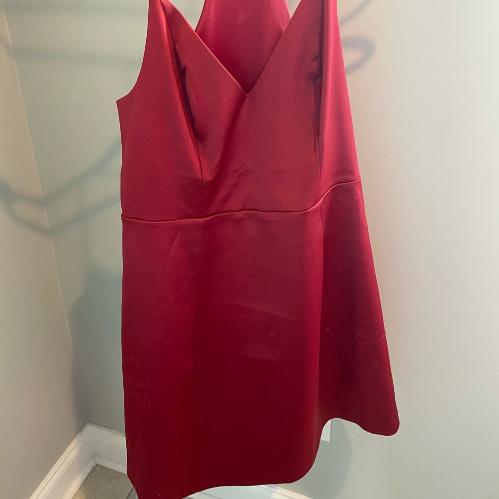 Express burgundy cocktail dress